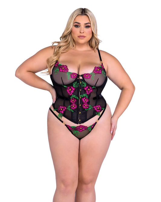 Queen Peony Paradise Corset Set