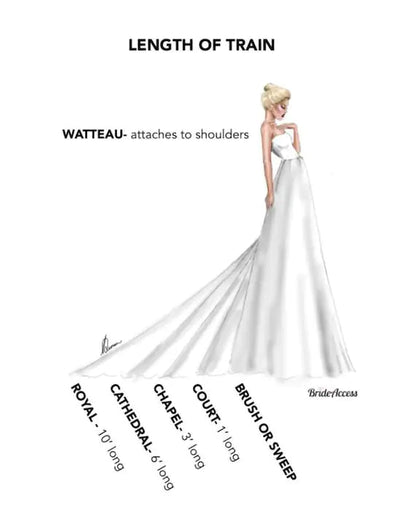 Matilda Puff Shoulders Satin Wedding Dress All Sizes/Colors