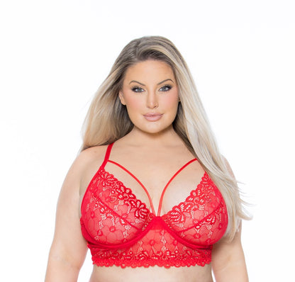 Queen Sheer Romance Longline Bra