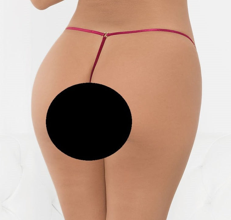 Cranberry Kisses G-String Panty