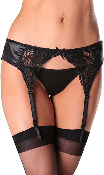 Diva Hailey Satin & Lace Garterbelt