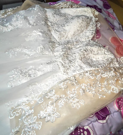 Long Sleeved Lace Ball Wedding Gown All Sizes/Colors