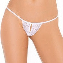 Lace Crotchless String Panty