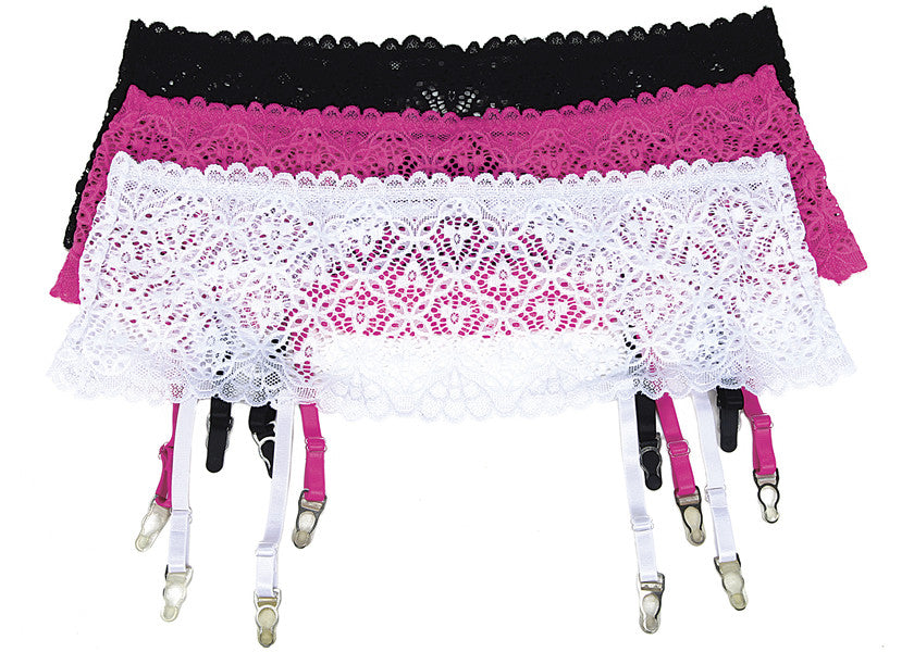 Queen Wide Lace Band Garterbelt